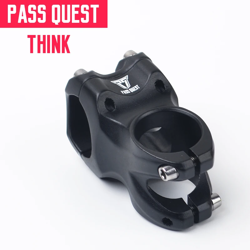 Black Pass Quest 31,8 мм 28,6 мм велосипедный стержень 0 градусов 45 мм сплав для горного велосипеда для ENDURO/DJ/AM/FR/DH MTB Запчасти для велосипеда - Цвет: Black