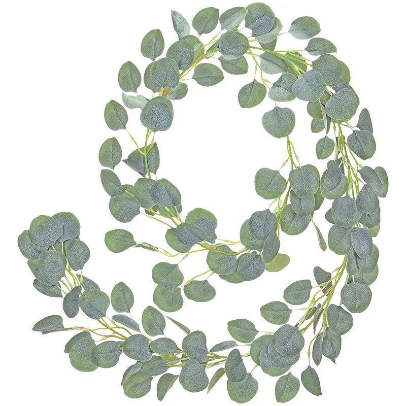 2 м искусственного шелка розы для Свадебные украшения Искусственный лоза Garland