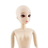 16 30cm diy makeup 20 moveable jointed doll bald headed nude body 3d eyes toy gifts