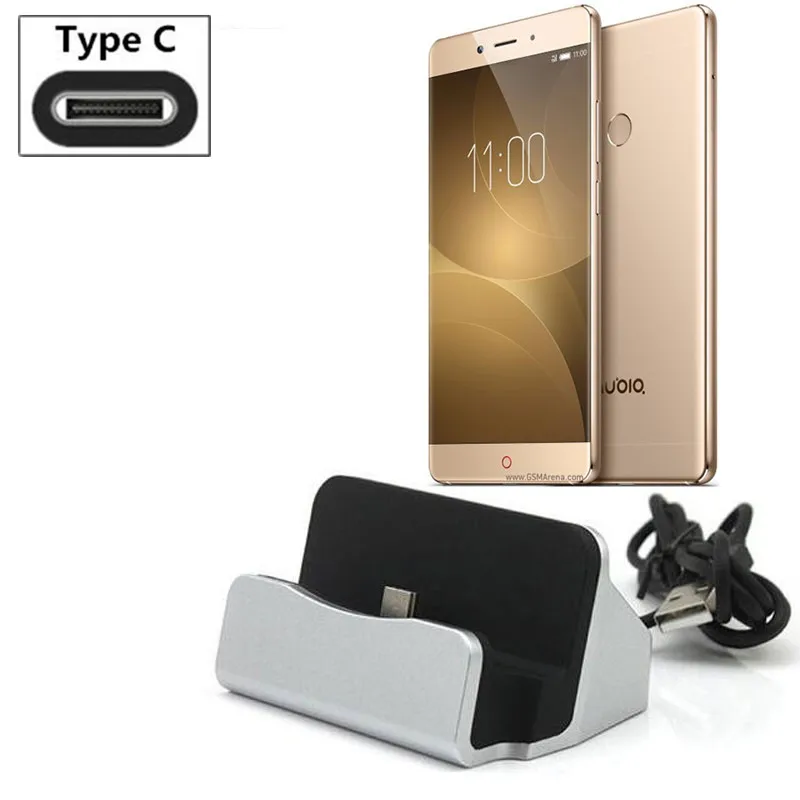 Настольная док станция для зарядки и синхронизации данных с usb кабелем Type C ZTE Nubia
