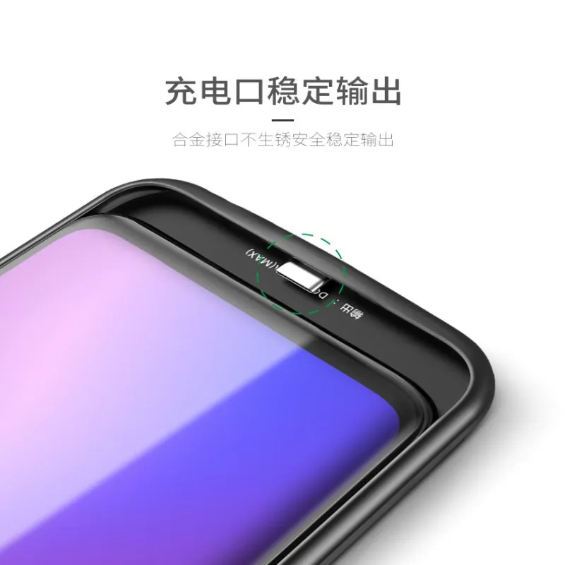 6000 мА/ч внешняя Батарея чехол для OPPO R17 Pro Портативный Чехлы портативного