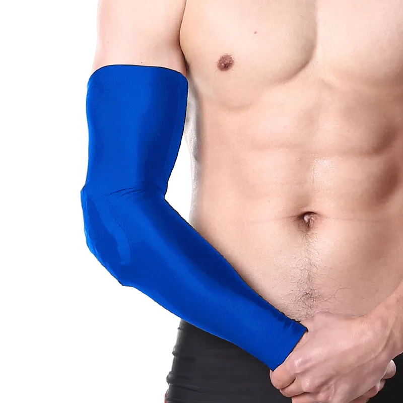 2 шт./лот сотовые налокотники Защита для тренажерного зала с длинным рукавом
