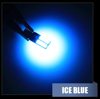 EURS 100 шт. T10 4014 24smd светодиодный светильник лампы автомобилей CANBUS Нет Ошибка 12V супер яркий просвет лампа белый, красный, синий, фиолетовый, orange - Испускаемый цвет: iceblue