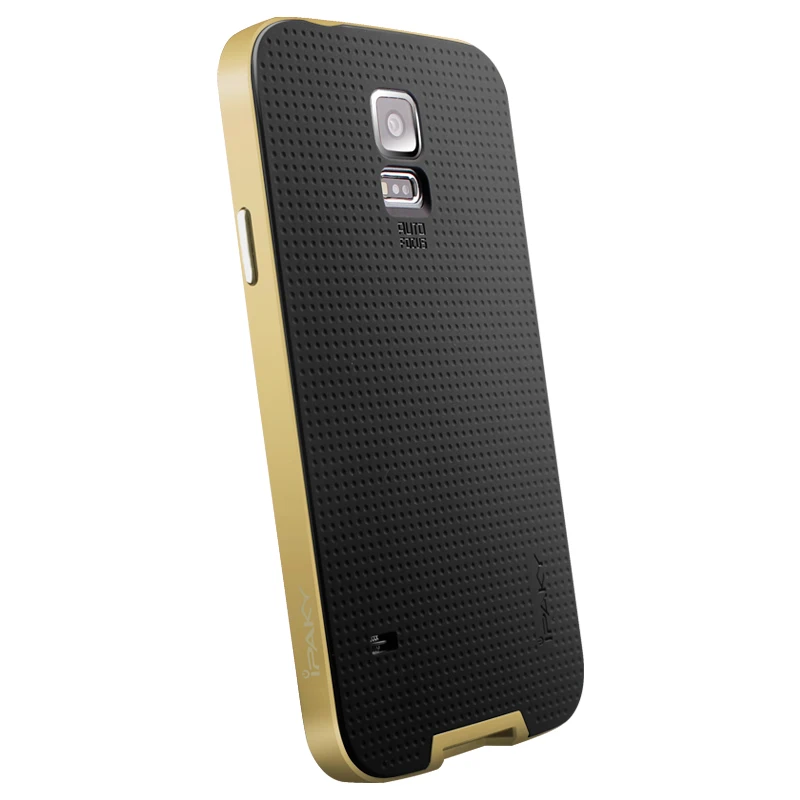 Высококачественный брендовый Чехол ipaky для samsung galaxy S5, силиконовый защитный чехол для телефона galaxy S5 I9600 - Цвет: Gold