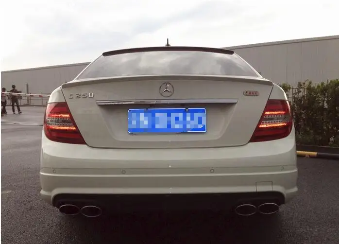 Для Mercedes Benz W204 спойлер на крыше 2008- C-class C180 C200L C63 спойлер Высокое качество ABS заднего крыло спойлер