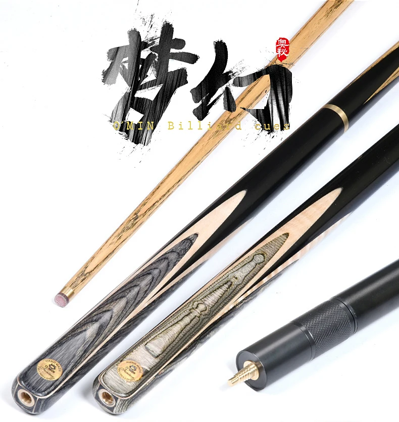Снукер o' min DREAM One Piece Cue 3/4 с чехлом расширением 10 мм/11 5 мм наконечник Black8 Case Billiard