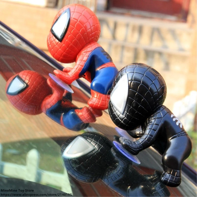 ZXZ Marvel Мстители 4 вида стилей Человек паук Q Версия фигурку модель осанки