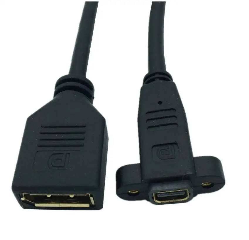 DisplayPort к Mini DisplayPortFemale гнездо панель крепление видео кабель адаптер F/F.