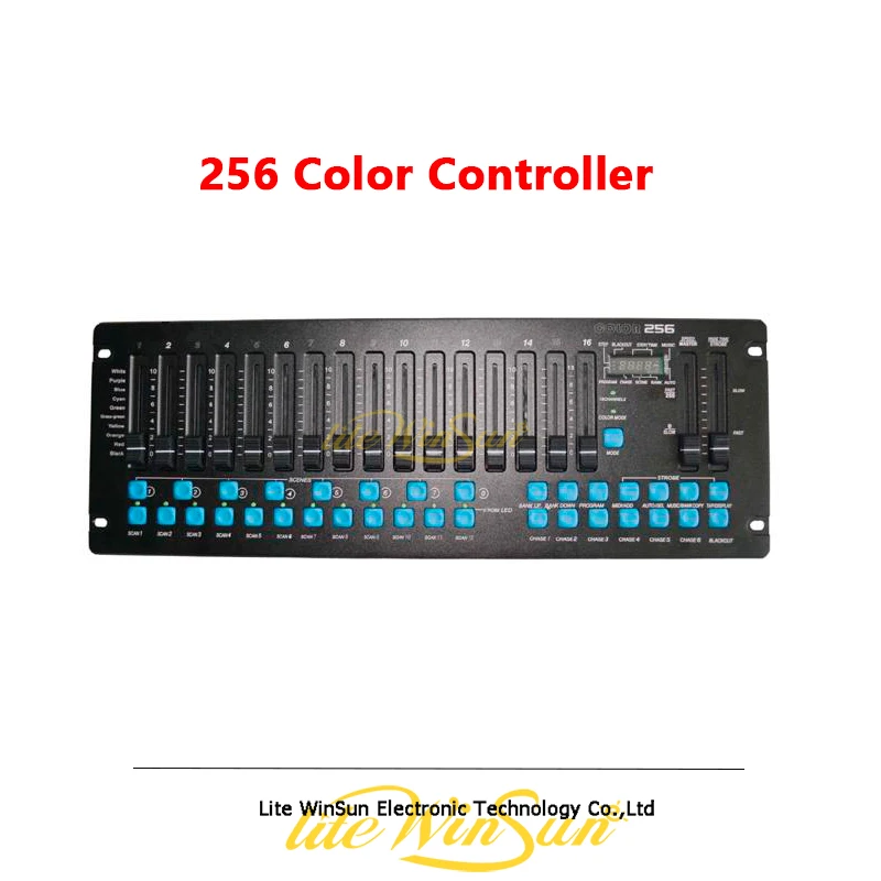 Контроллер для дискотеки 256 цветов 192 канала 48RGB эффектов 64 RGBW сценический
