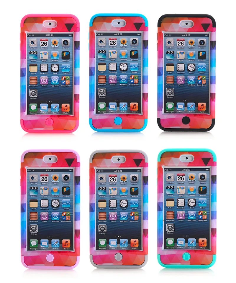 Мраморный Деревянный чехол с узором для iPod touch 5 6 защитный противоударный