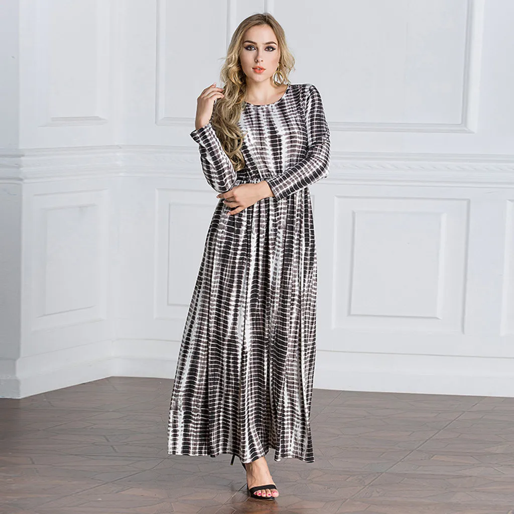 Бесплатная страусиное мусульманское платье для женщин MyBatua Abaya Islamic одежда
