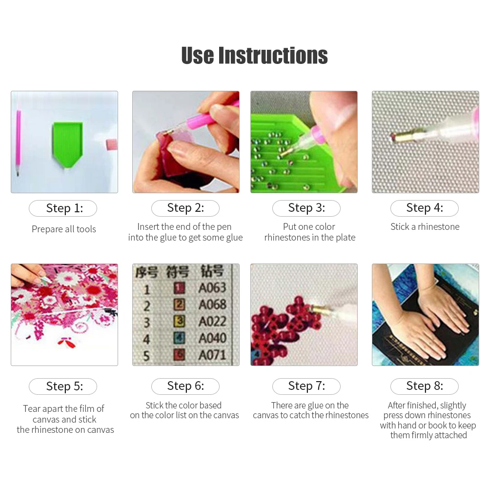 Набор алмазной живописи 5D своими руками мозаика из смолы и горного хрусталя