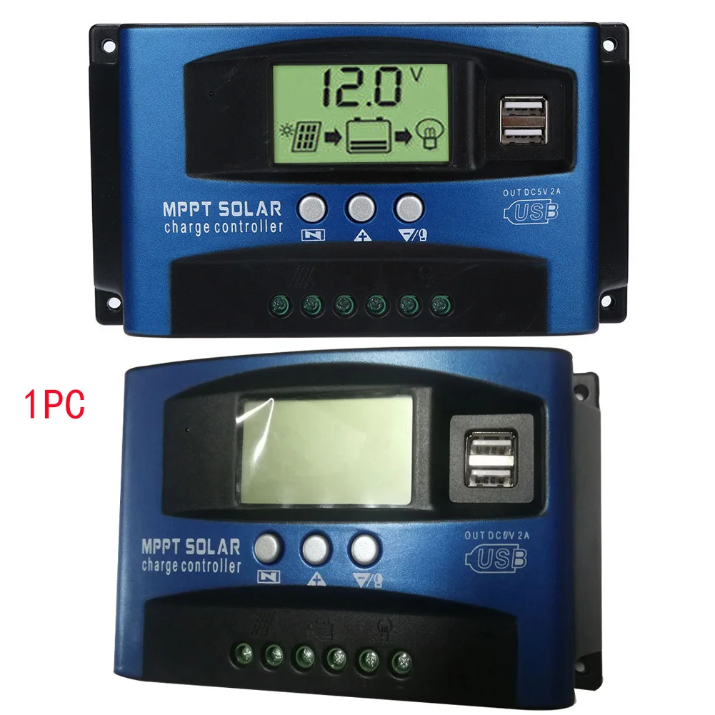 Charge LCD Display Regulator Solar Controllers Tracking Protect Battery Automatic Focus Home Panel Equipment MPPT | Обустройство дома