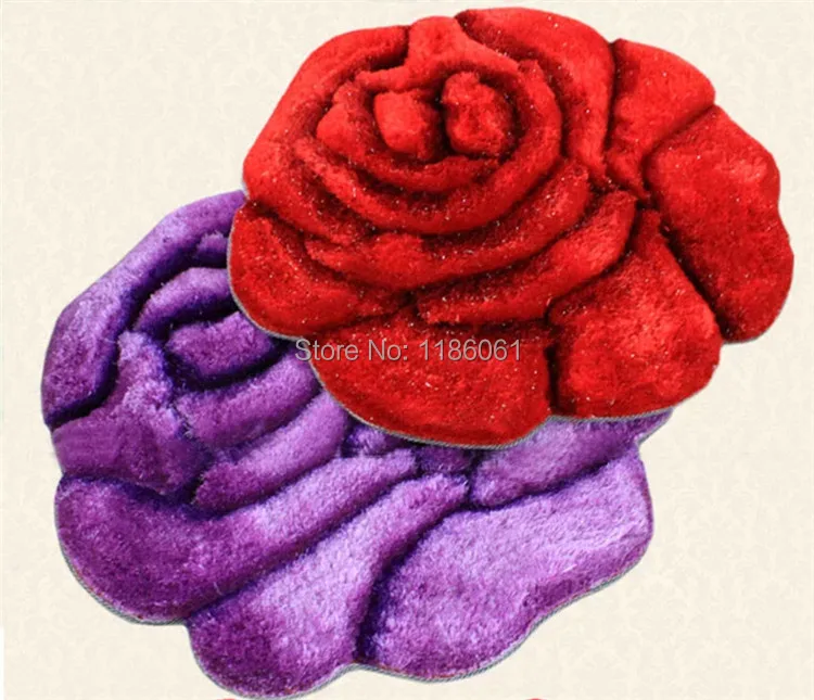 Современный ковер с розами в 3D стиле для гостиной и зоны ванной спальни напольный