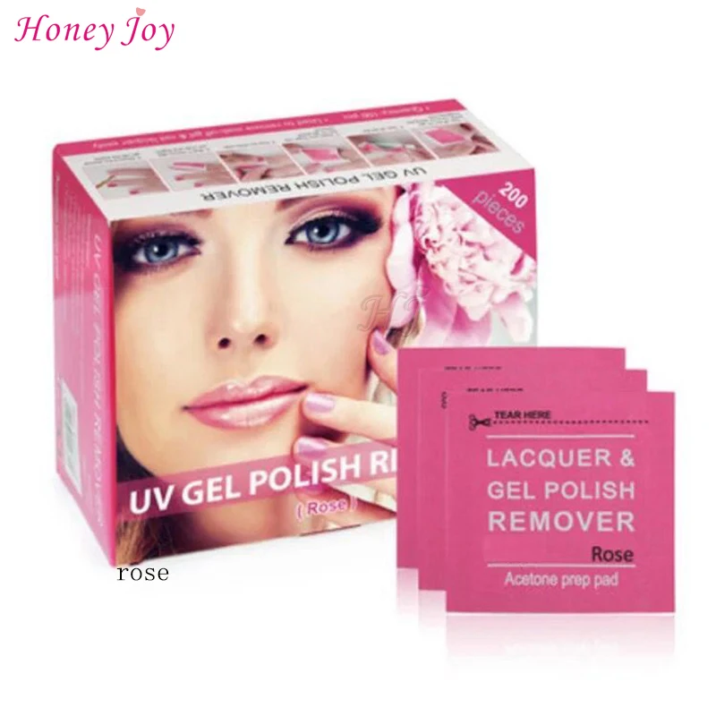 200 шт./кор. легко лак средство для снятия УФ гель лака Очиститель обертывания