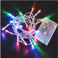 100pcs/lot Christmas Lighting Battery Operated LED Fairy Light 2M 20Leds String Flexible Tape Lamp Outdoor Garden Light in Multi