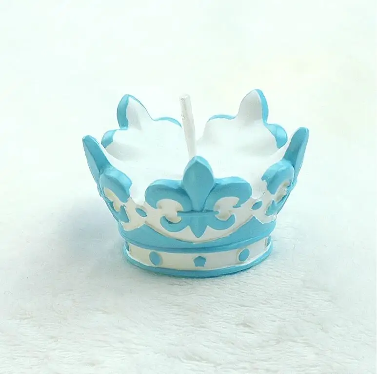 (Упаковка из 10 свечей) Детские бездымные свечи с короной для крещения вечерние