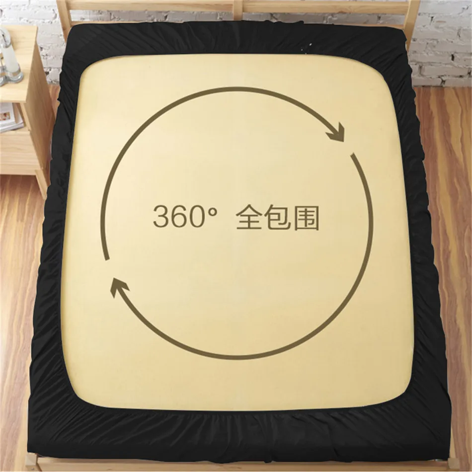 

Water Fire Tai Chi Bed Sheet Football Design Fitted Sheet Blue Red Patchwork Bedding Twin Full King Queen Bedclothes Deep Pocket