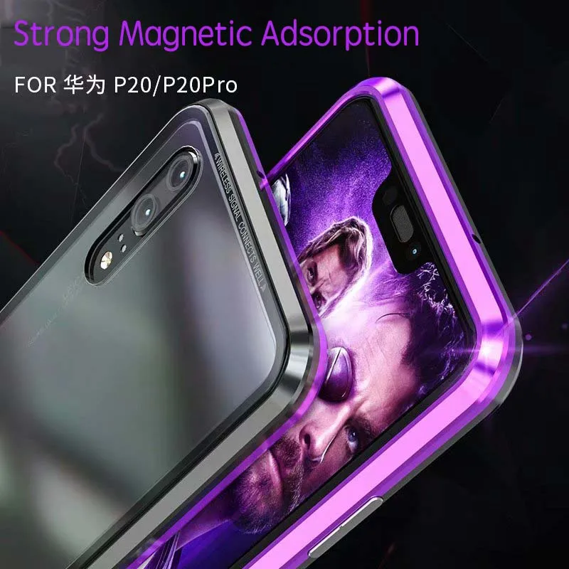 Магнитный адсорбционный Алюминиевый металлический бампер с ЧПУ для Huawei P20 Pro Samsung