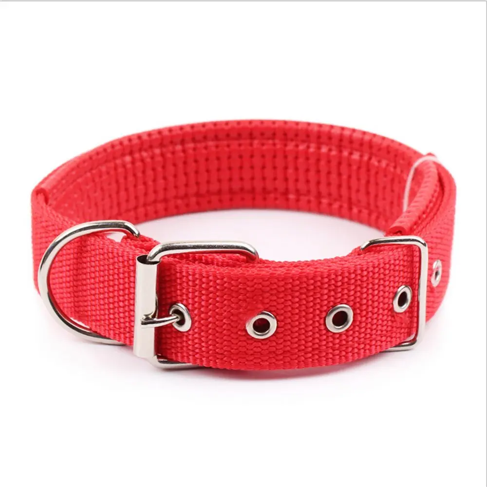 1 шт. Высокое качество ошейник черный/армейский зеленый/синий/красный нейлон