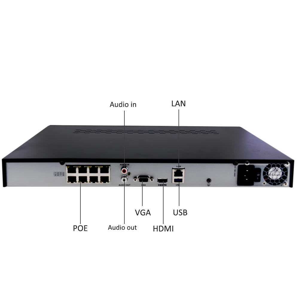 Оригинальный Hik P2P комплект камер видеонаблюдения 8POE NVR DS 7608NI E2/8 P 4MP IP Камера 2CD2342WD I