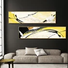 Абстрактный желтый и синий всплеск холст живопись плакаты и печать уникальный декор настенные картины для гостиной спальни студии