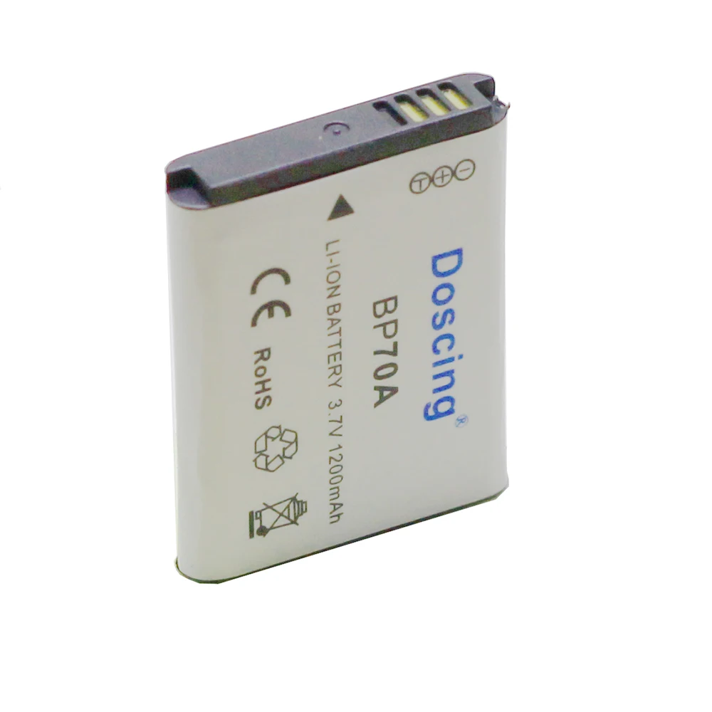 Аккумуляторные батареи Doscing BP-70A BP 70A BP70A для камеры Samsung PL80 PL90 PL100 ES70 SL50 SL600 ST30 ST60 ST65
