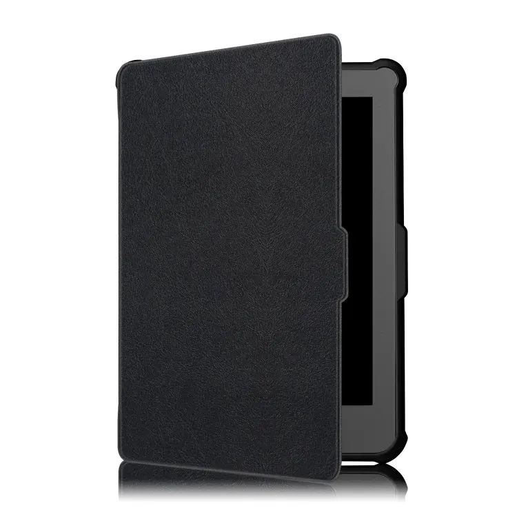 KB-FM-Black Новые печатные Задняя накладка чехла из ТПУ для kobo Clara N249 Clear HD 6," Электронная книга Смарт Магнитная Защитная крышка+ плёнки стилусы - Цвет: KB-FM-Black