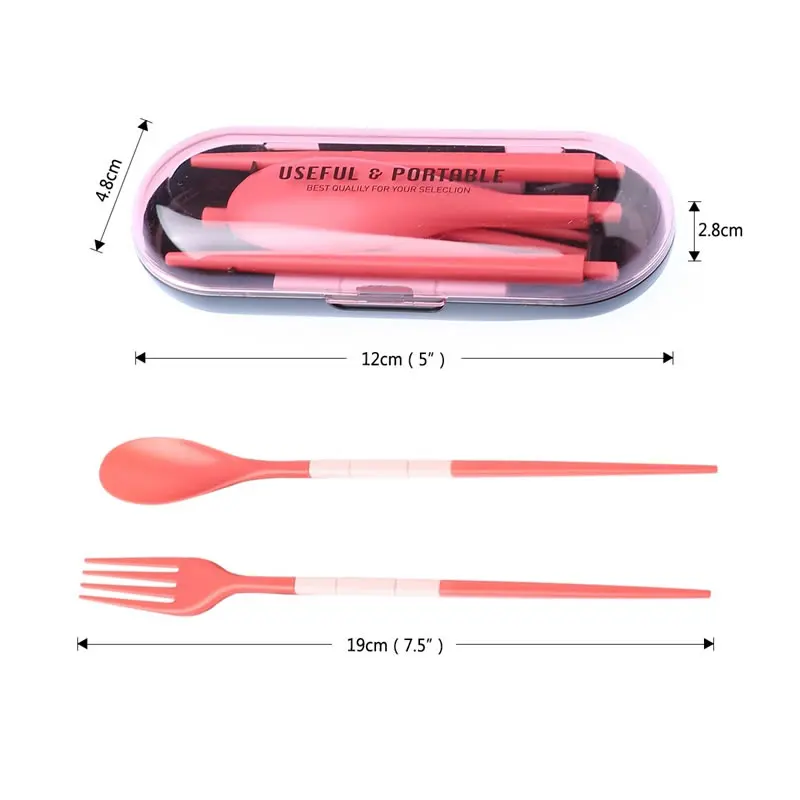3 шт. набор столовых приборов в японском стиле с чехлом|Столовые сервизы| |