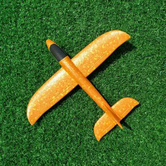 37CM orange 48 см большой ручной запуск метания пены палне EPP модель самолета планер модель самолета открытый DIY Развивающие игрушки для детей - Цвет: 37CM orange