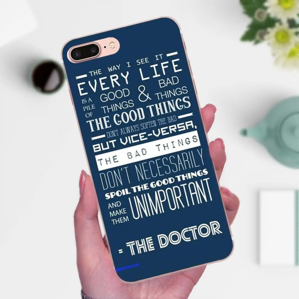 For Huawei P7 Honor 4C 5A 5C 5X 6 6C 6A 6X 7 7X 8 9 V8 V10 Y3II Y5II Y6II G8 Play Lite TPU New Style Dr Who Quotes | Мобильные