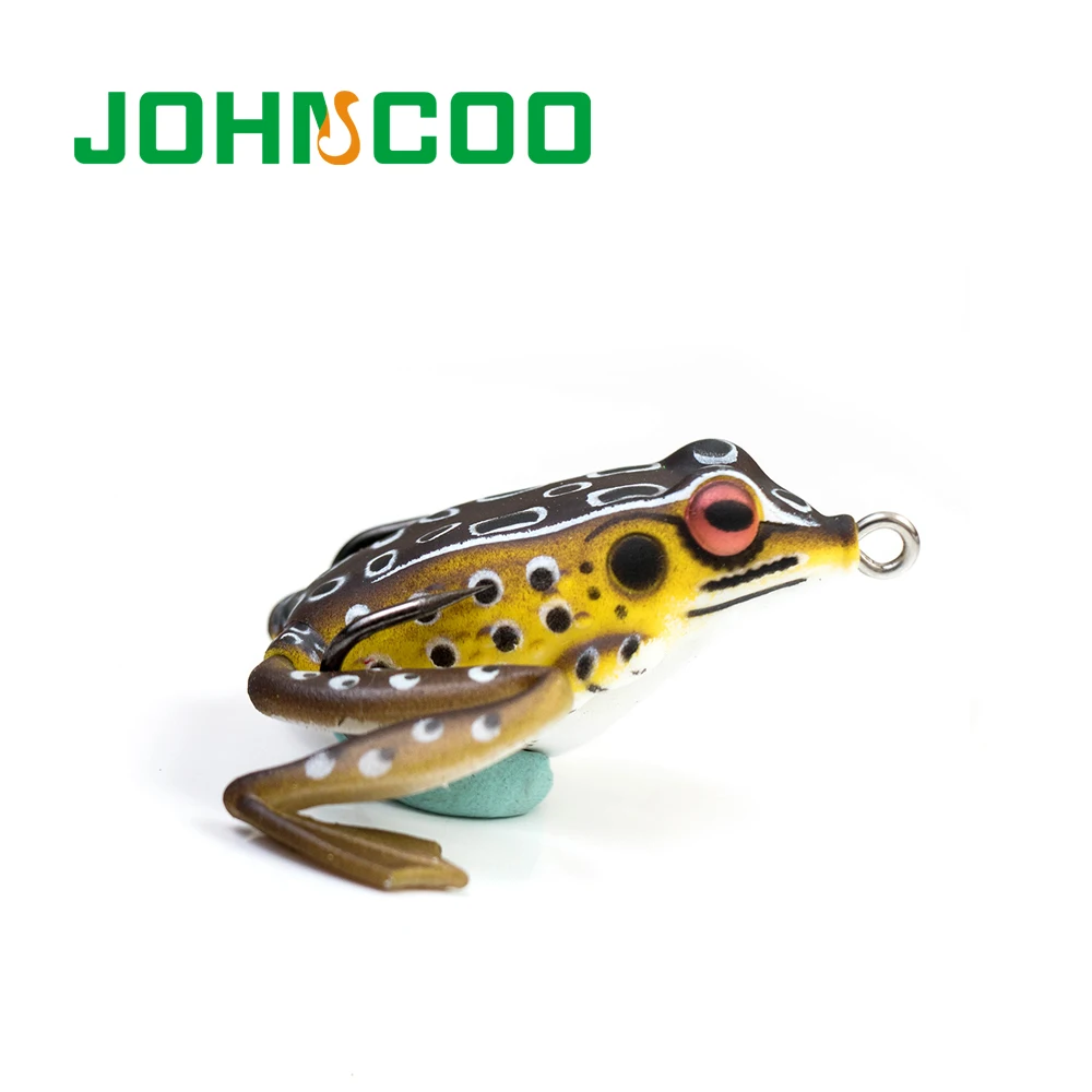 Новая мягкая пластиковая рыболовная приманка лягушка с острым крючком Воблер