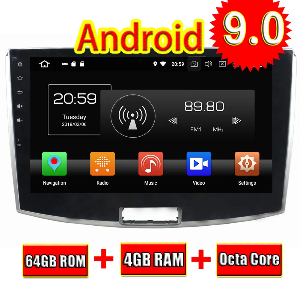 Автомобильный стерео плеер Topnavi Android 9 0 2 DIN GPS навигация без DVD для VW Magotan 2012 2013 2014