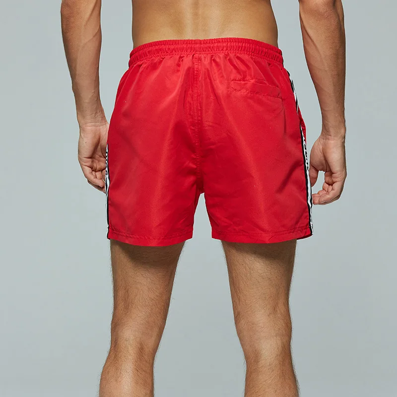 GLO STORY Мужская мода 2019 сторона с полосатым и буквенным принтом пляжные обшитые