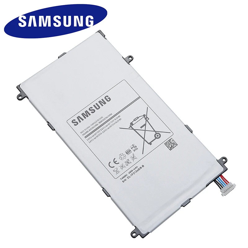 Оригинальная батарея Samsung T4800U T4800E для Galaxy Tab Pro 8 4 in SM T321 T325 T320 Tablet PC 4800mAh +
