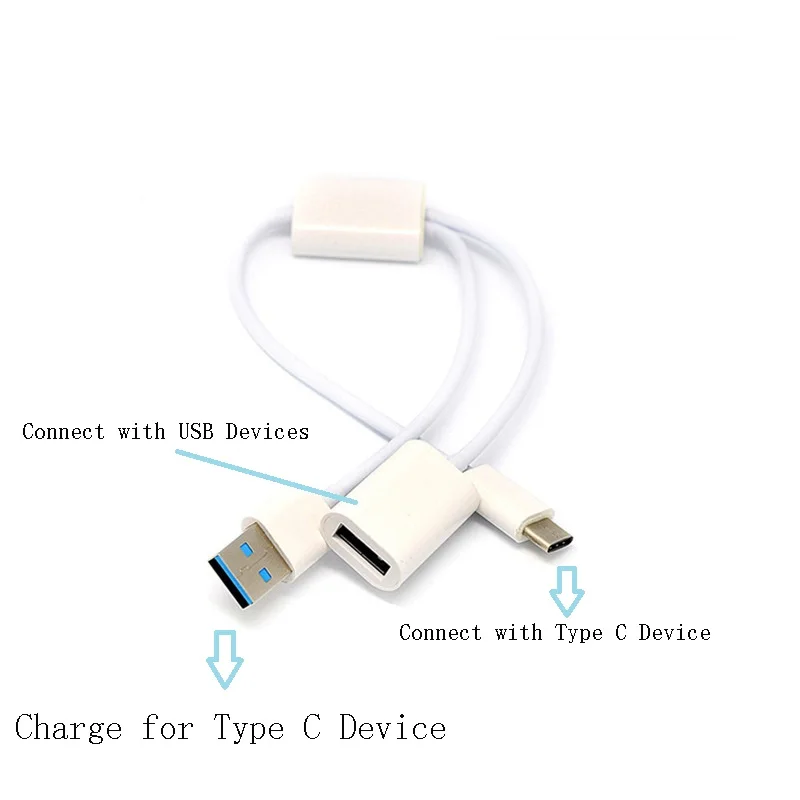 OTG адаптер USB type C USB-C Кабель-адаптер type-C зарядный преобразователь данных для huawei