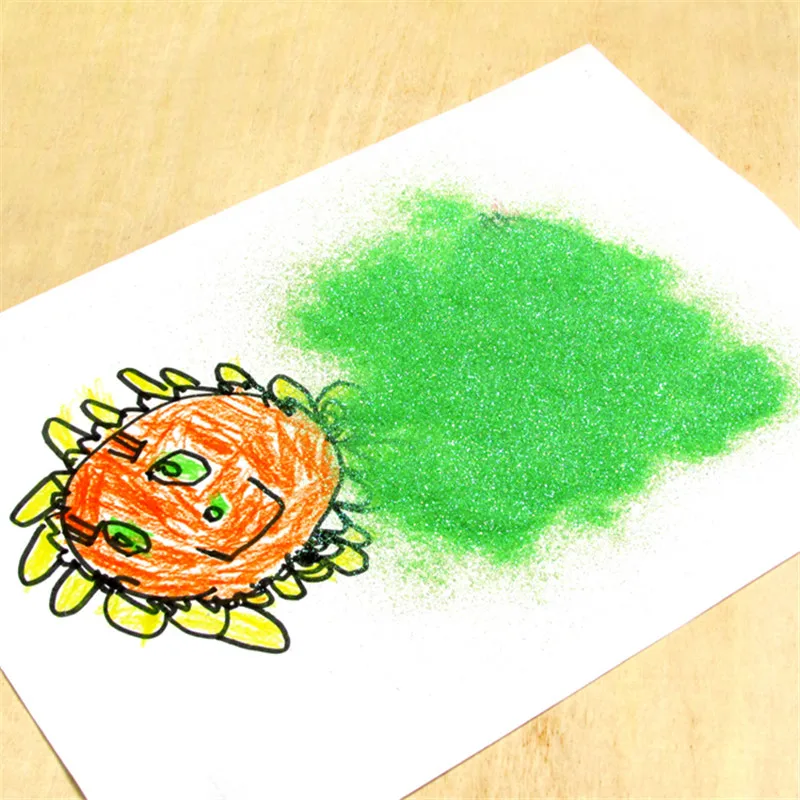 Цветной порошок для вышивки крестиком блестящий в бутылке 24 цвета специальные