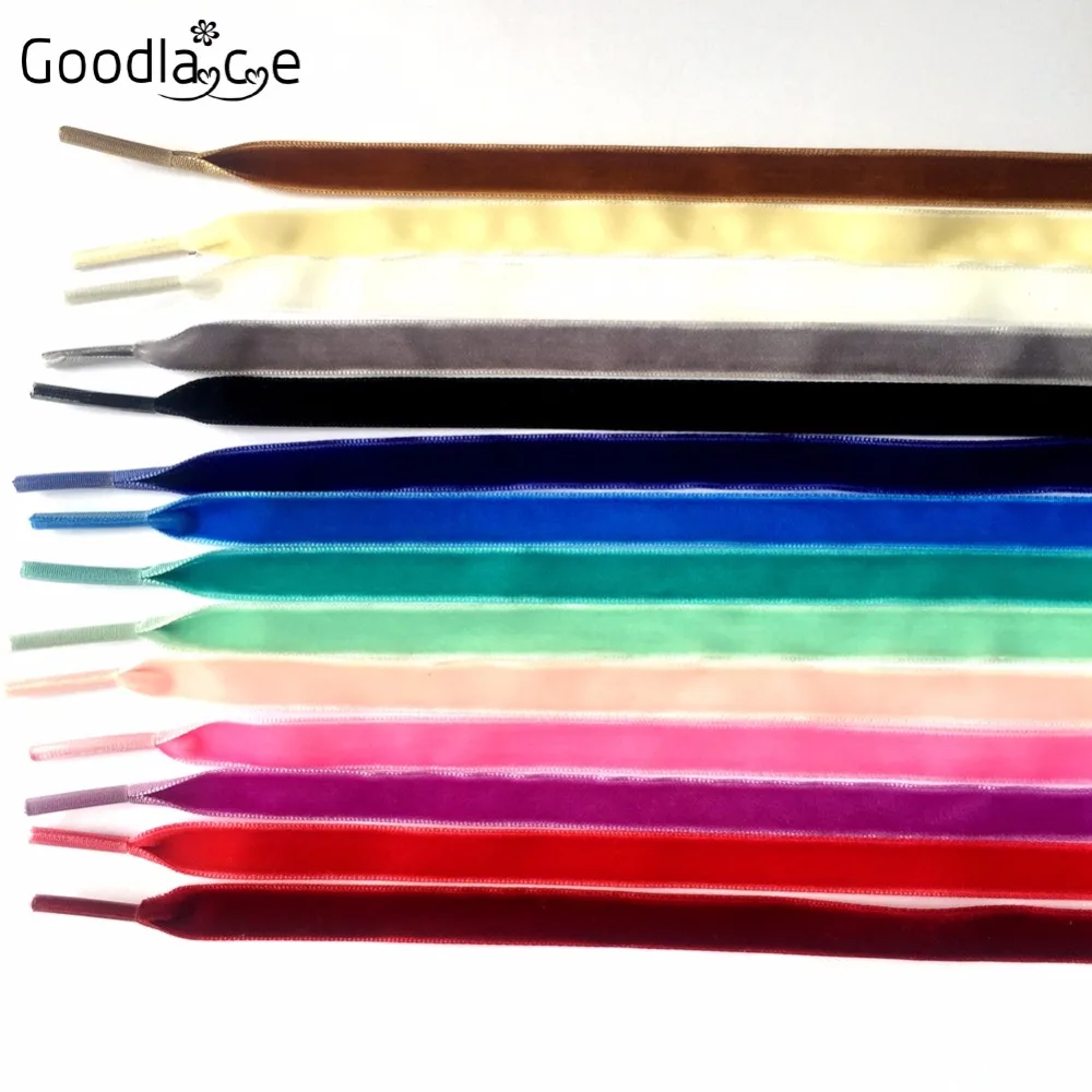 100 Pairs of Flat Velvet Ribbon Shoelaces Shoe Laces f. Sneaker Sport Shoes Fantastic 80cm, 100cm, 120cm, 140cm