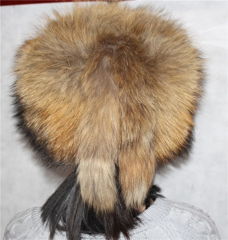 Linhaoshengyue Special Products Fashion Winter Warm Women Raccoon Cap  Hat  Warm Warm  Freeshipping Noble Fashion