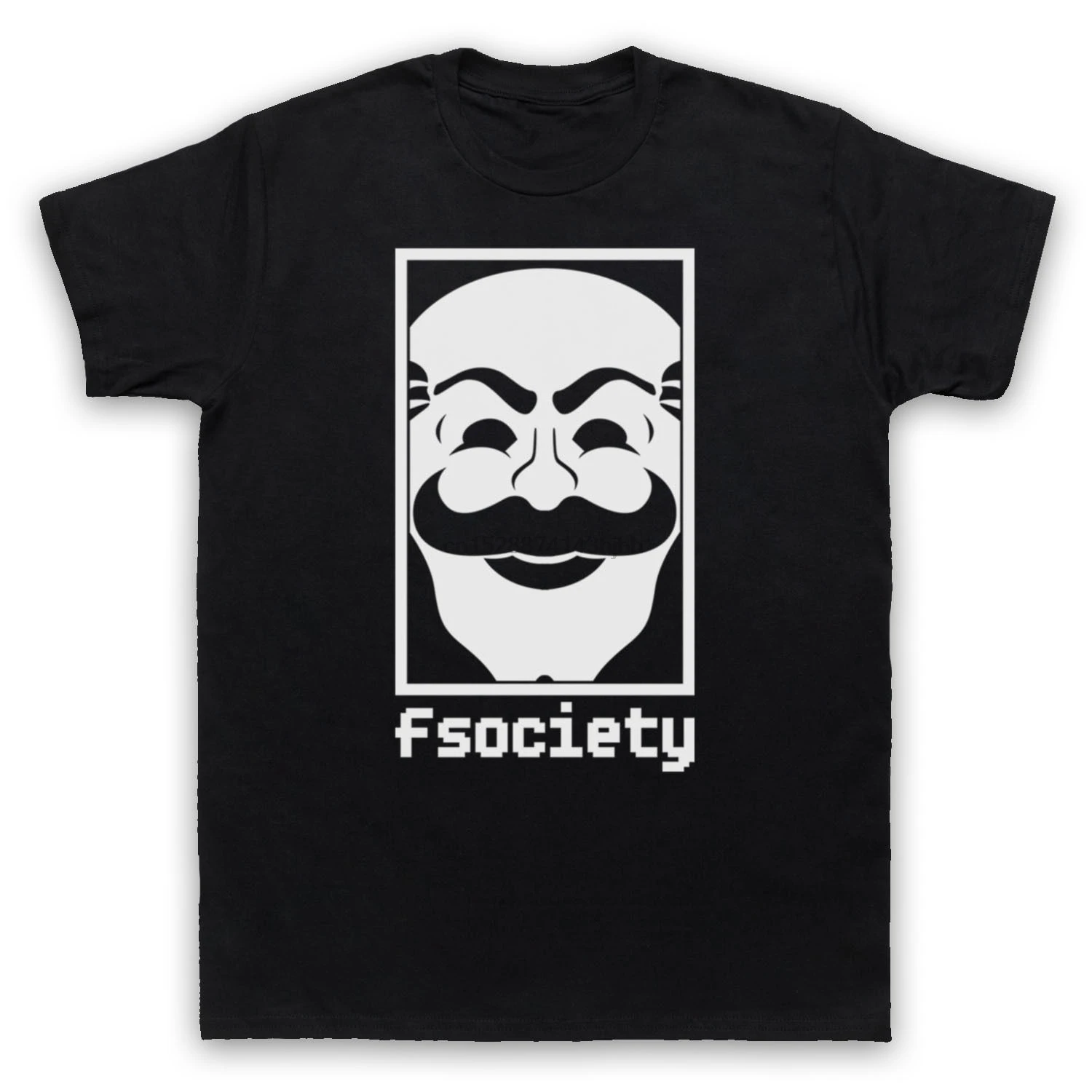 FSOCIETY ROBOT inforual MR. F SOCIETY CYBER HACKING хакерская футболка всех размеров | Мужская одежда