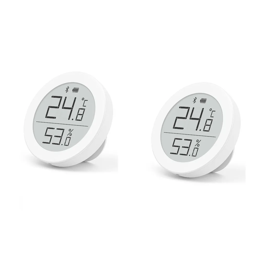 2pcs Оптом Xiao mi ClearGrass цифровой Bluetooth термометр гигрометр 0~ 50 электронные чернила экран данных автоматическая запись с mi APP - Цвет: 2pcs