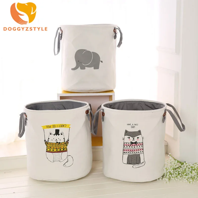 DOGGYZSTYLE корзина для белья 45*35 см большая игрушек стирки грязная одежда корзины