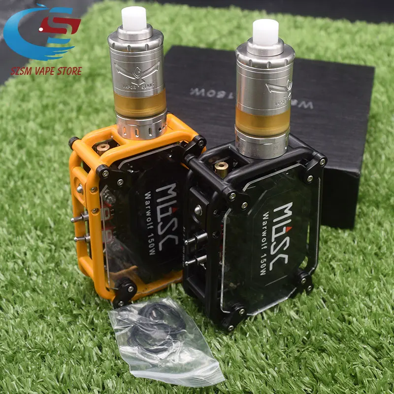 Электронная сигарета Warwolf 150 Вт боксмод в комплекте вейп с баком M5 MTL RTA емкость 5 мл