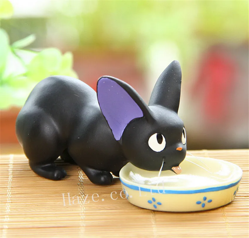 Резиновая фигурка котенка Jiji Black Cat Kiki|resin figure|kiki's deliverykiki delivery service |
