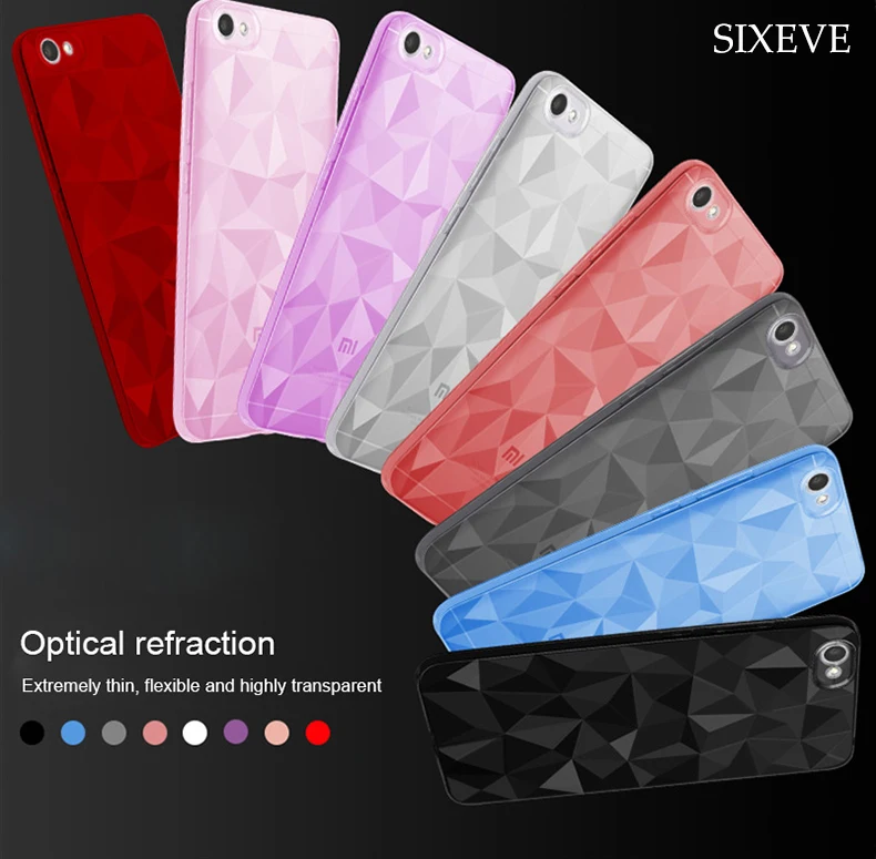 SIXEVE роскошный 3D Алмазный силиконовый чехол для Xiaomi Redmi 4A 4X5 5A 5 Plus 8 Coque |