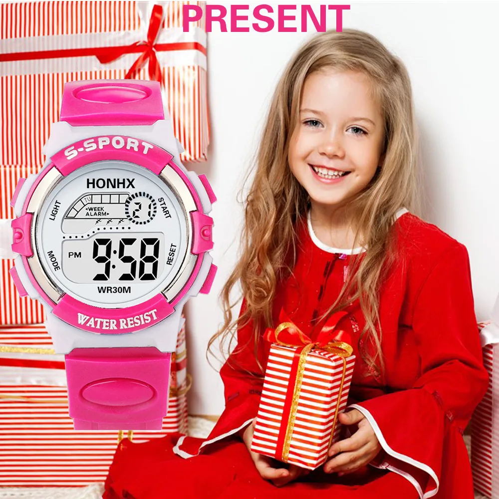 

Waterproof Children Watch 2019 Kids Child Boy Girl Multifunction Waterproof Sports Electronic Watch Watches Select Gift for kid