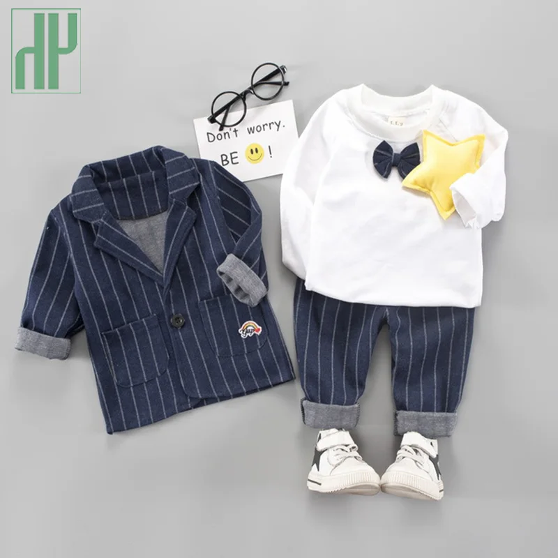 Детская одежда комплект из 3 предметов весенне-зимняя для маленьких мальчиков и