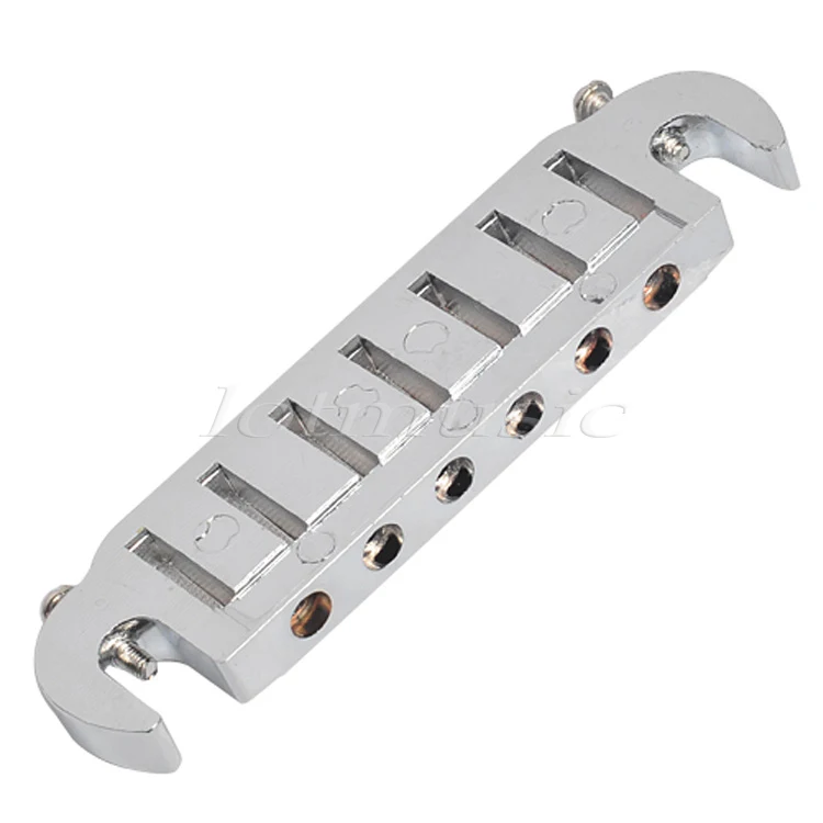 Седло гитара Мост Tailpiece С Запахом Wrap Around 6 Струны для Электрогитары Частей