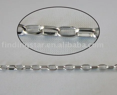 

FREE SHIPPING 4 Meters oval metal chain 5.2x3mm M18679