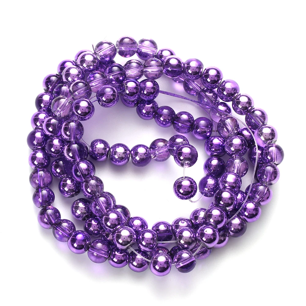 Стеклянные цветные бусины MEIBEADS 8 мм круглой формы аксессуары для изготовления